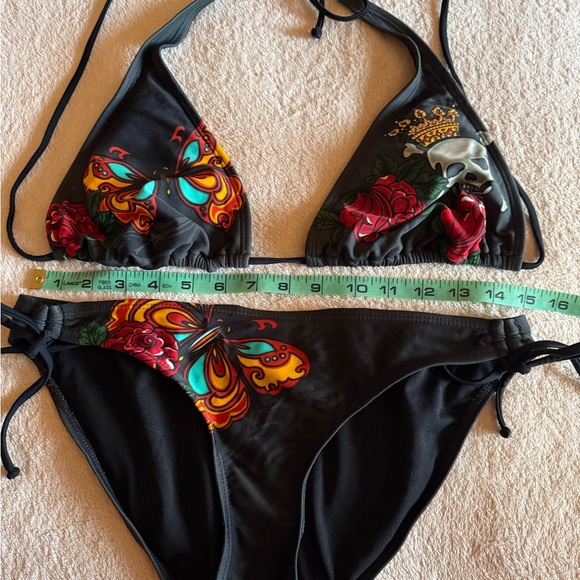 Target Black Bikini with Butterfly and Skull Design - Picture 11 of 14